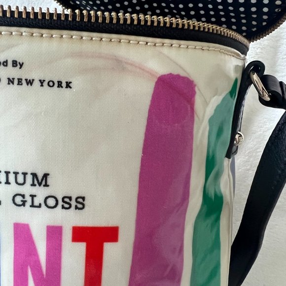 kate spade novelty brushstroke paint bucket crossbody bag purse SEE PHOTOS - Picture 8 of 16